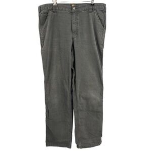 Carhartt Mens Work Pant Relaxed Fit Canvas Workwear Peat 38x36 inseam actual 34"